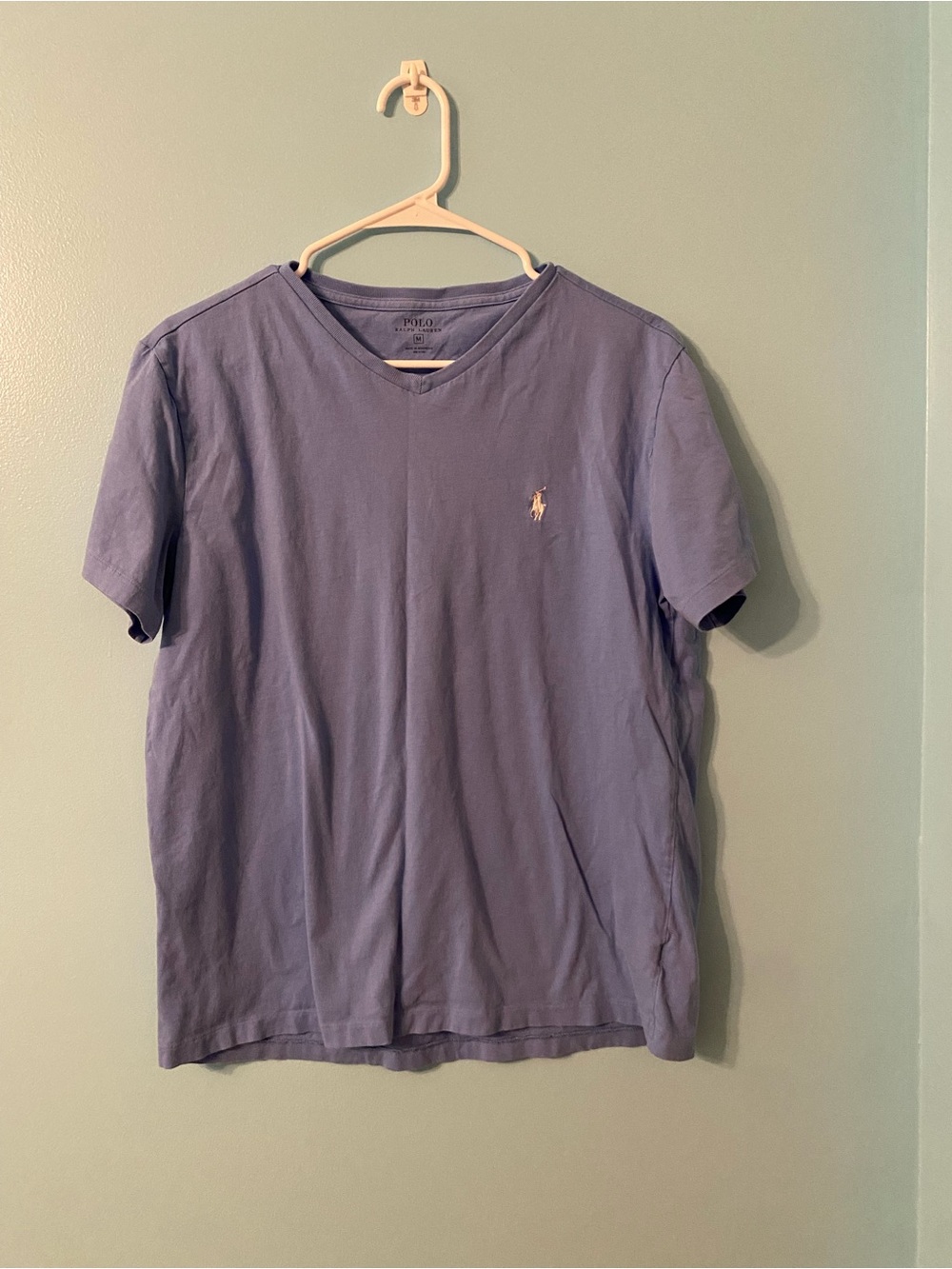 Polo by Ralph Lauren Lavender Blue V-Neck Tee